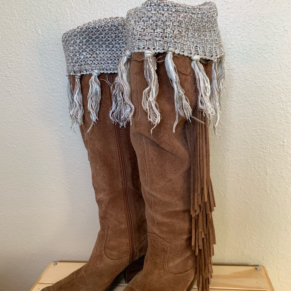 Boho leg warmers